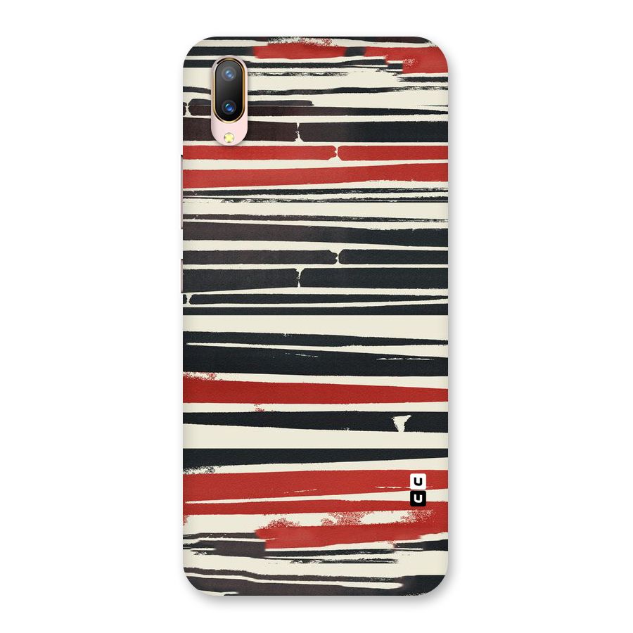 Messy Vintage Stripes Back Case for Vivo V11 Pro