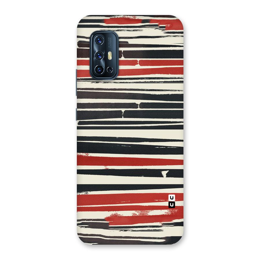 Messy Vintage Stripes Back Case for Vivo V17