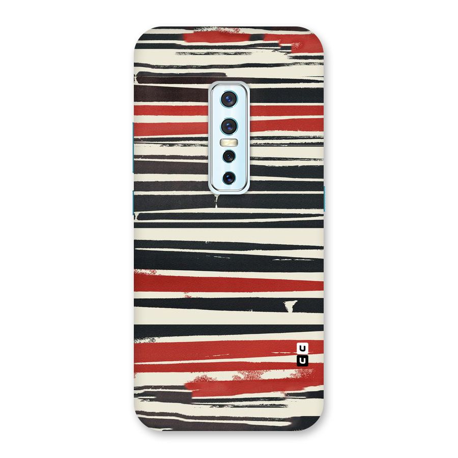 Messy Vintage Stripes Back Case for Vivo V17 Pro