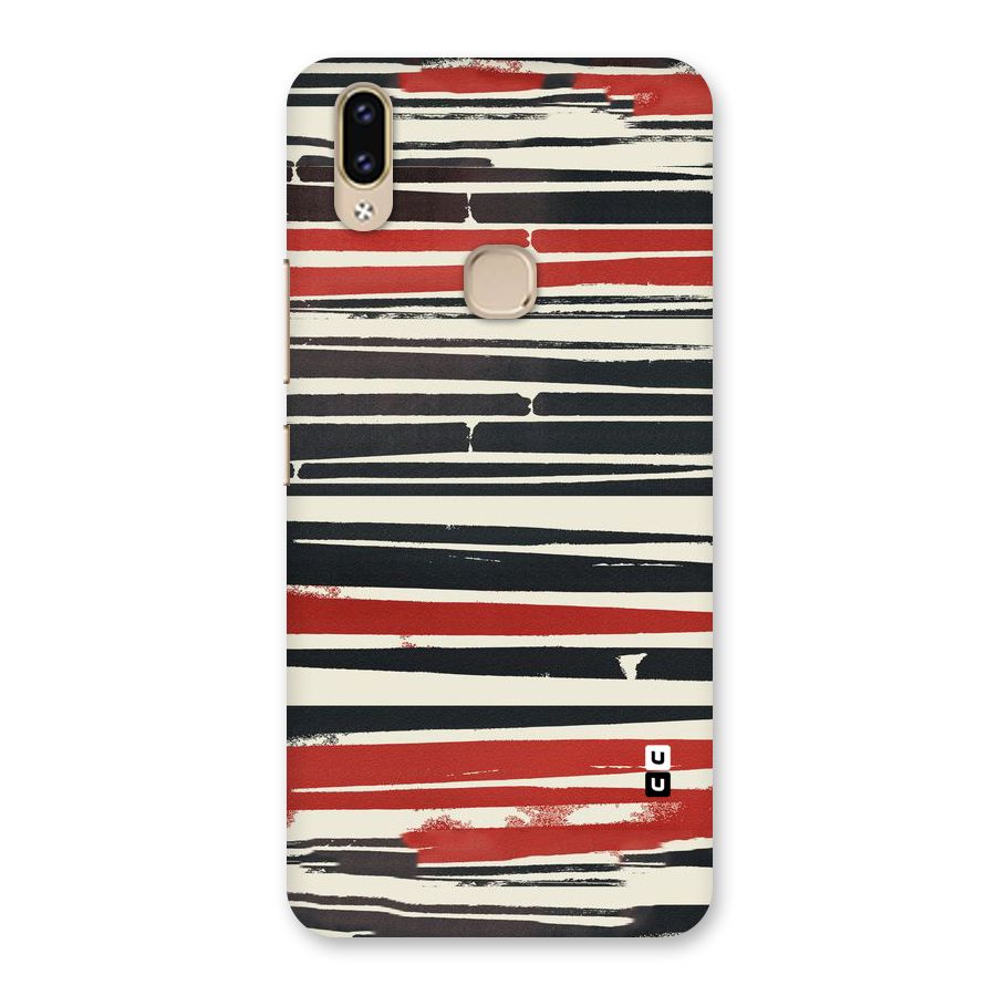 Messy Vintage Stripes Back Case for Vivo V9 Youth
