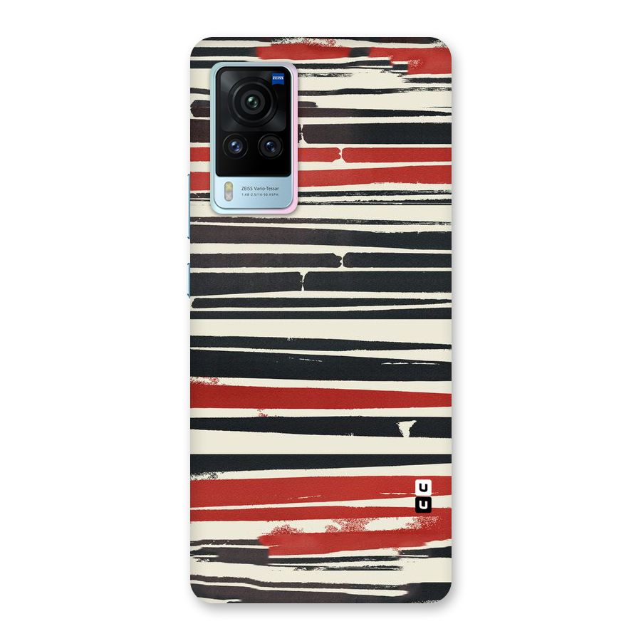Messy Vintage Stripes Back Case for Vivo X60 Pro