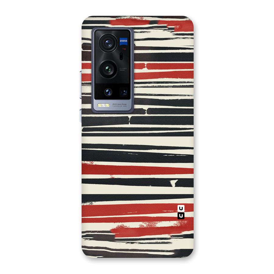 Messy Vintage Stripes Back Case for Vivo X60 Pro Plus