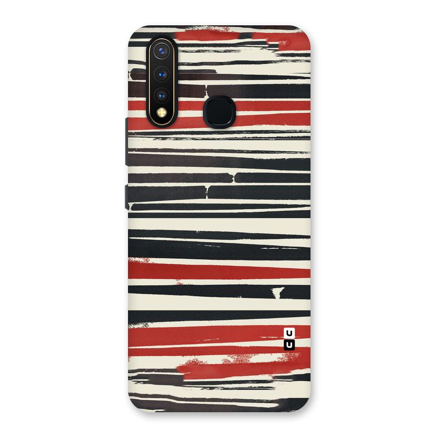 Messy Vintage Stripes Back Case for Vivo Y19