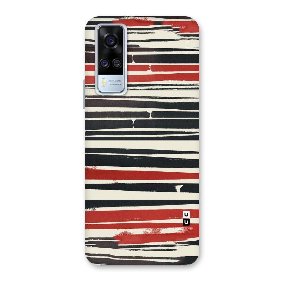 Messy Vintage Stripes Back Case for Vivo Y31