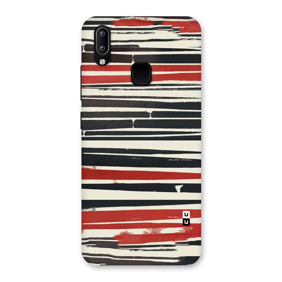 Messy Vintage Stripes Back Case for Vivo Y95