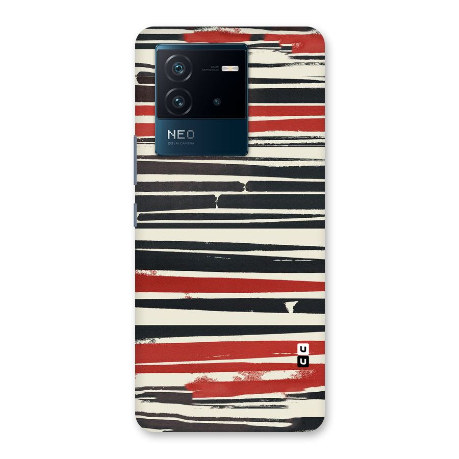 Messy Vintage Stripes Back Case for Vivo iQOO Neo 6 5G