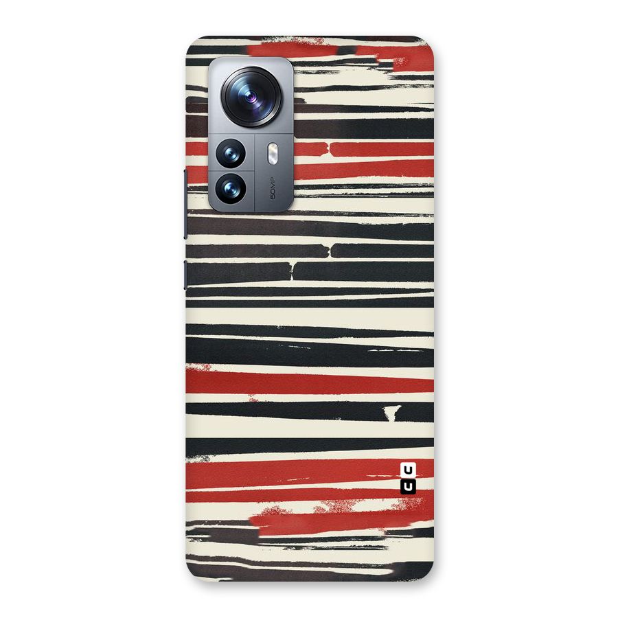 Messy Vintage Stripes Back Case for Xiaomi 12 Pro