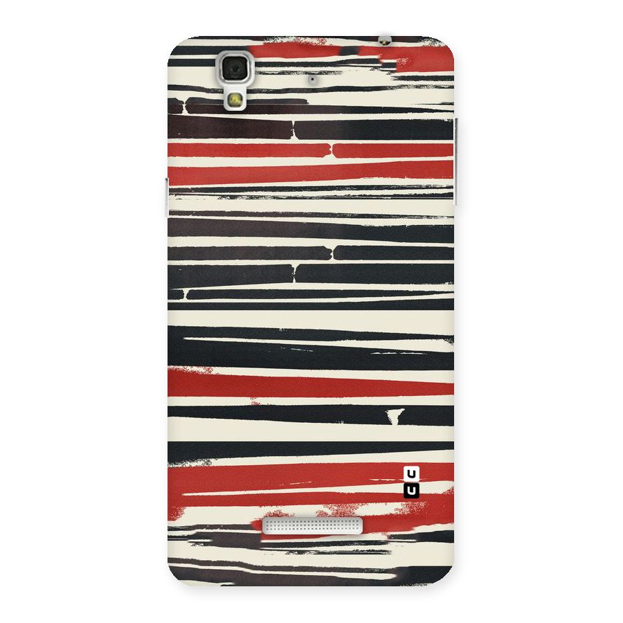 Messy Vintage Stripes Back Case for Yu Yureka