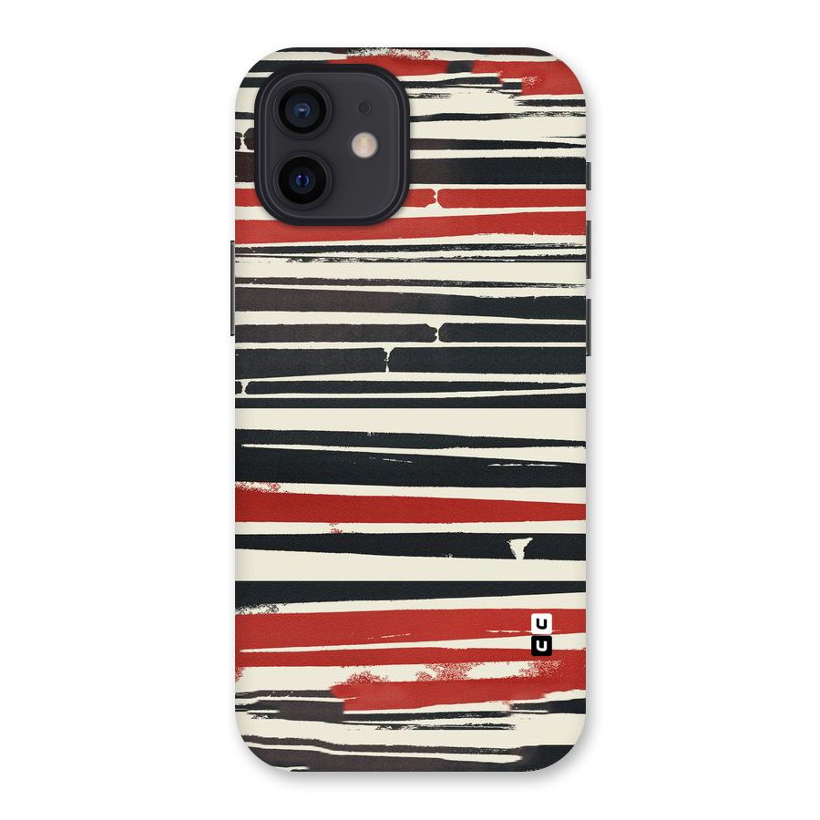 Messy Vintage Stripes Back Case for iPhone 12