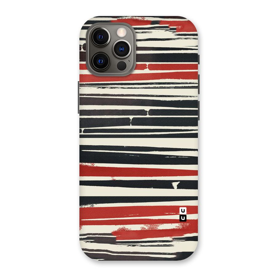 Messy Vintage Stripes Back Case for iPhone 12 Pro