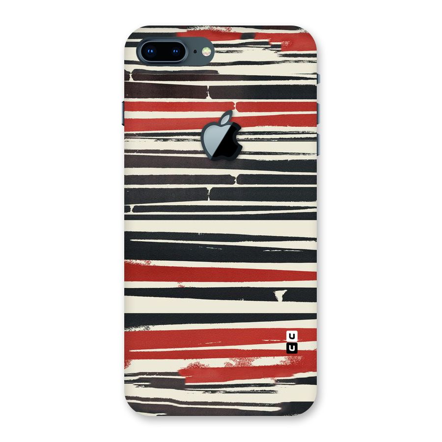 Messy Vintage Stripes Back Case for iPhone 7 Plus Apple Cut