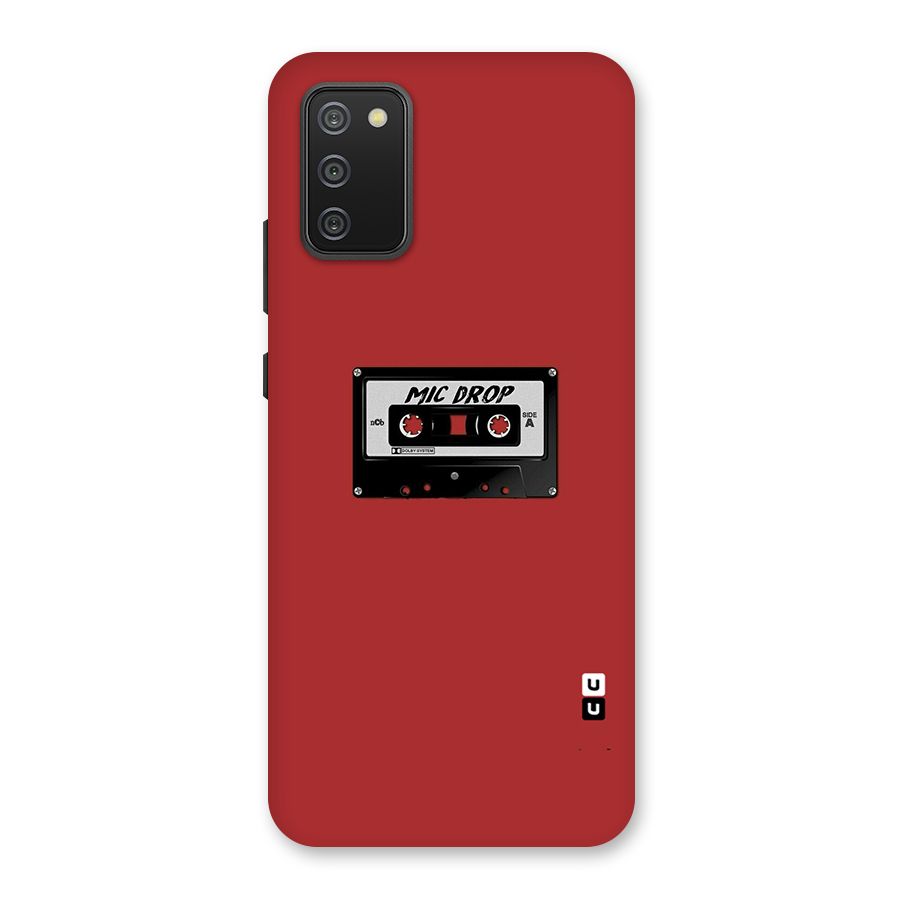 Mic Drop Cassette Minimalistic Back Case for Galaxy M02s