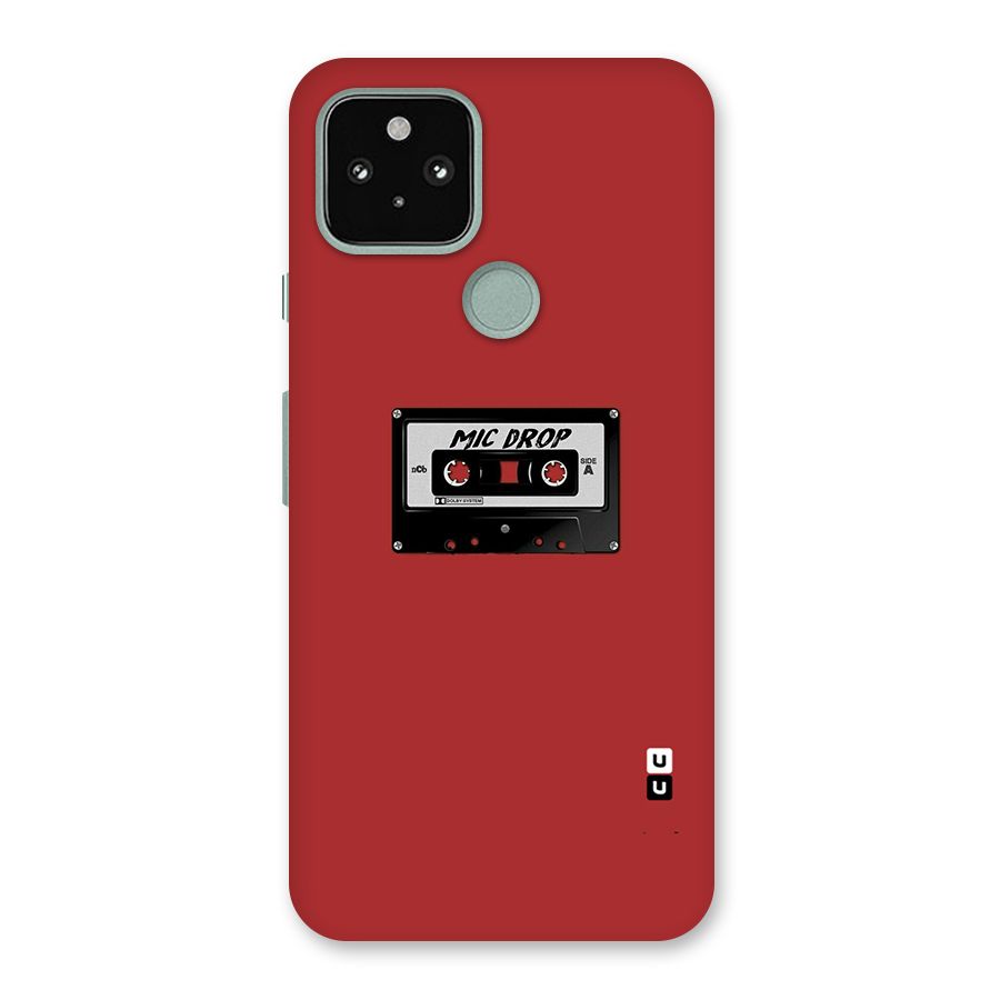 Mic Drop Cassette Minimalistic Back Case for Google Pixel 5