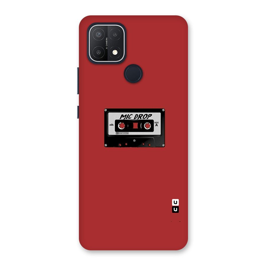 Mic Drop Cassette Minimalistic Back Case for Oppo A15