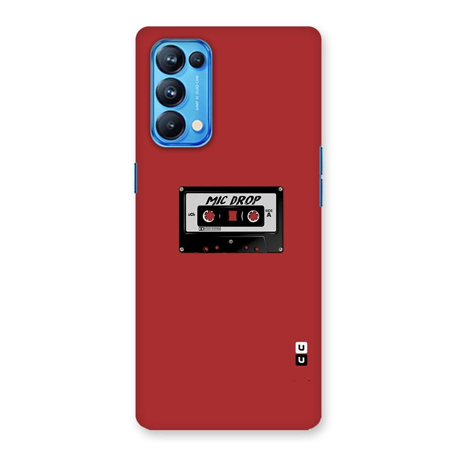 Mic Drop Cassette Minimalistic Back Case for Oppo Reno5 Pro 5G