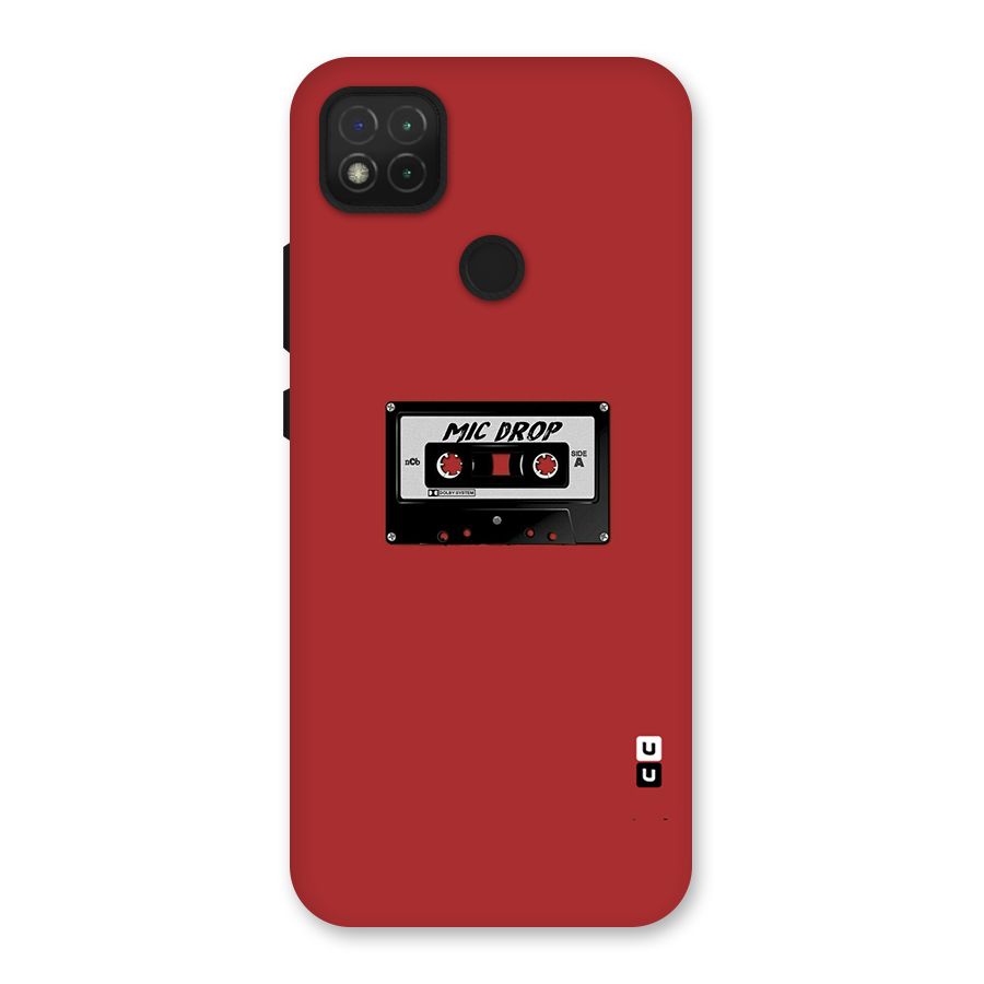 Mic Drop Cassette Minimalistic Back Case for Redmi 9C