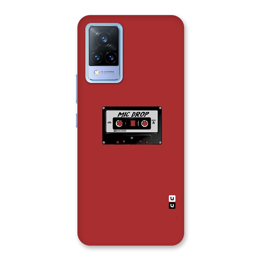 Mic Drop Cassette Minimalistic Back Case for Vivo V21 5G