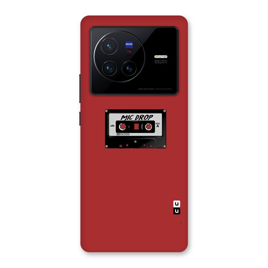 Mic Drop Cassette Minimalistic Back Case for Vivo X80