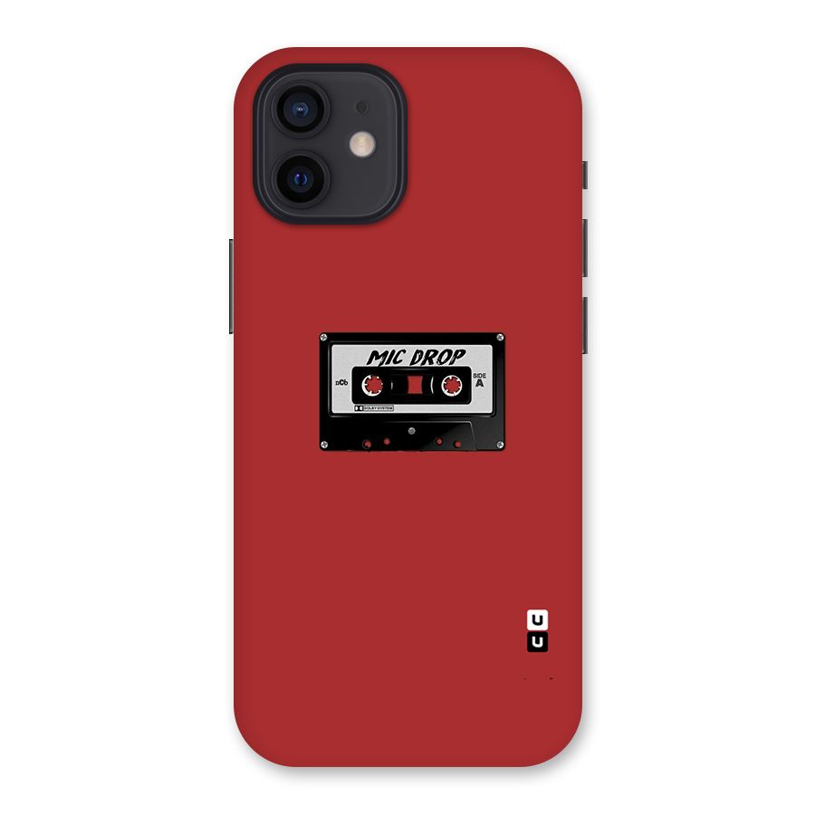 Mic Drop Cassette Minimalistic Back Case for iPhone 12