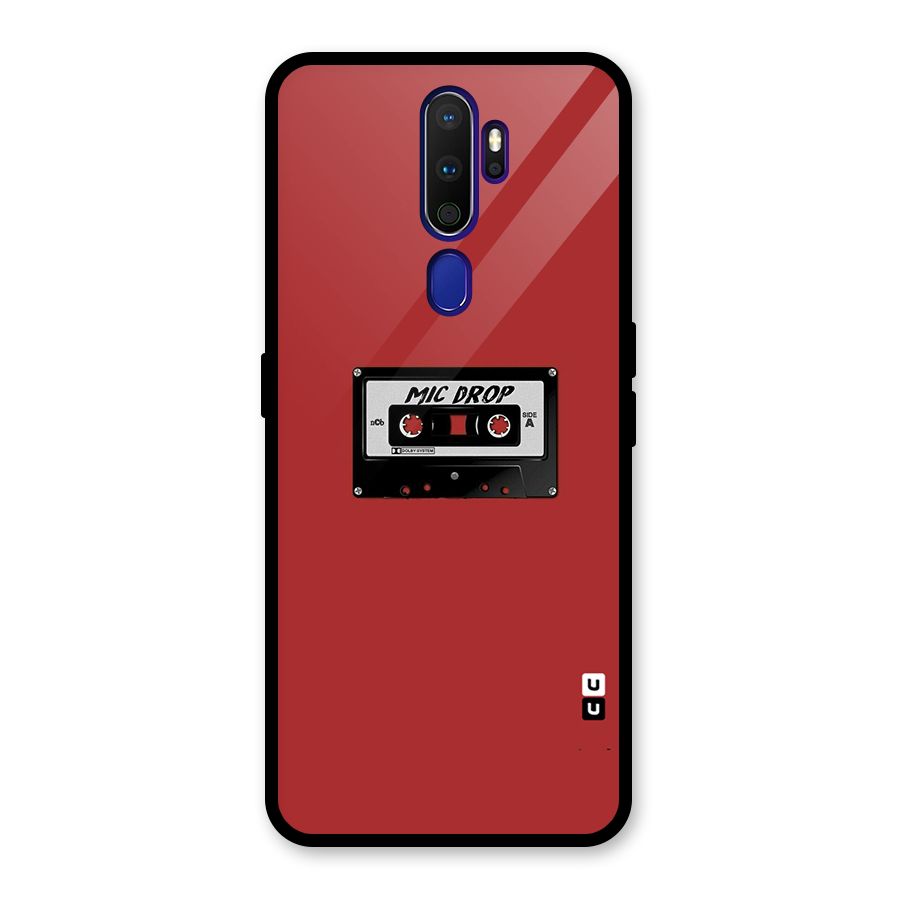 Mic Drop Cassette Minimalistic Glass Back Case for Oppo A9 (2020)