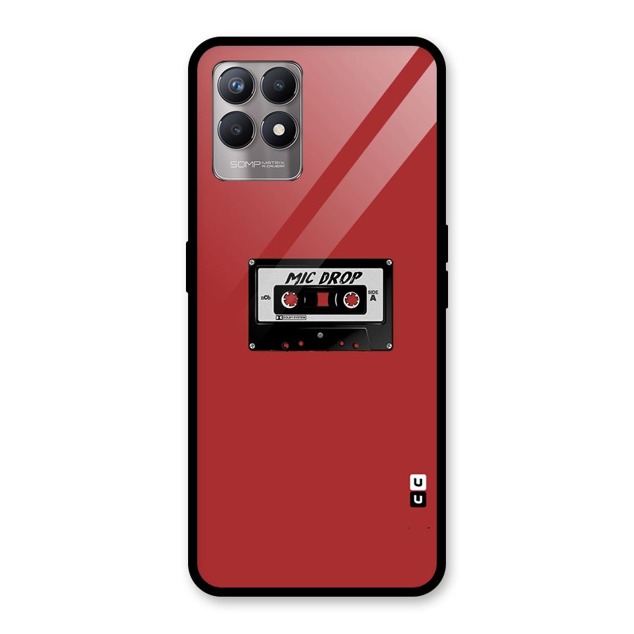 Mic Drop Cassette Minimalistic Glass Back Case for Realme 8i