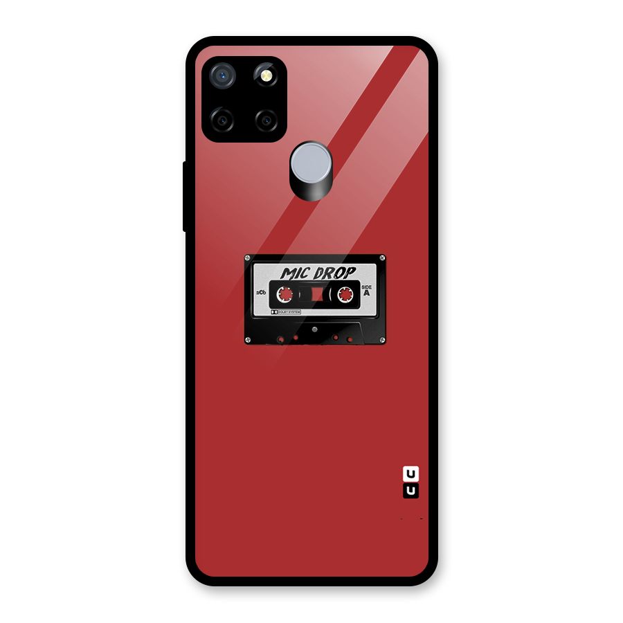 Mic Drop Cassette Minimalistic Glass Back Case for Realme C12
