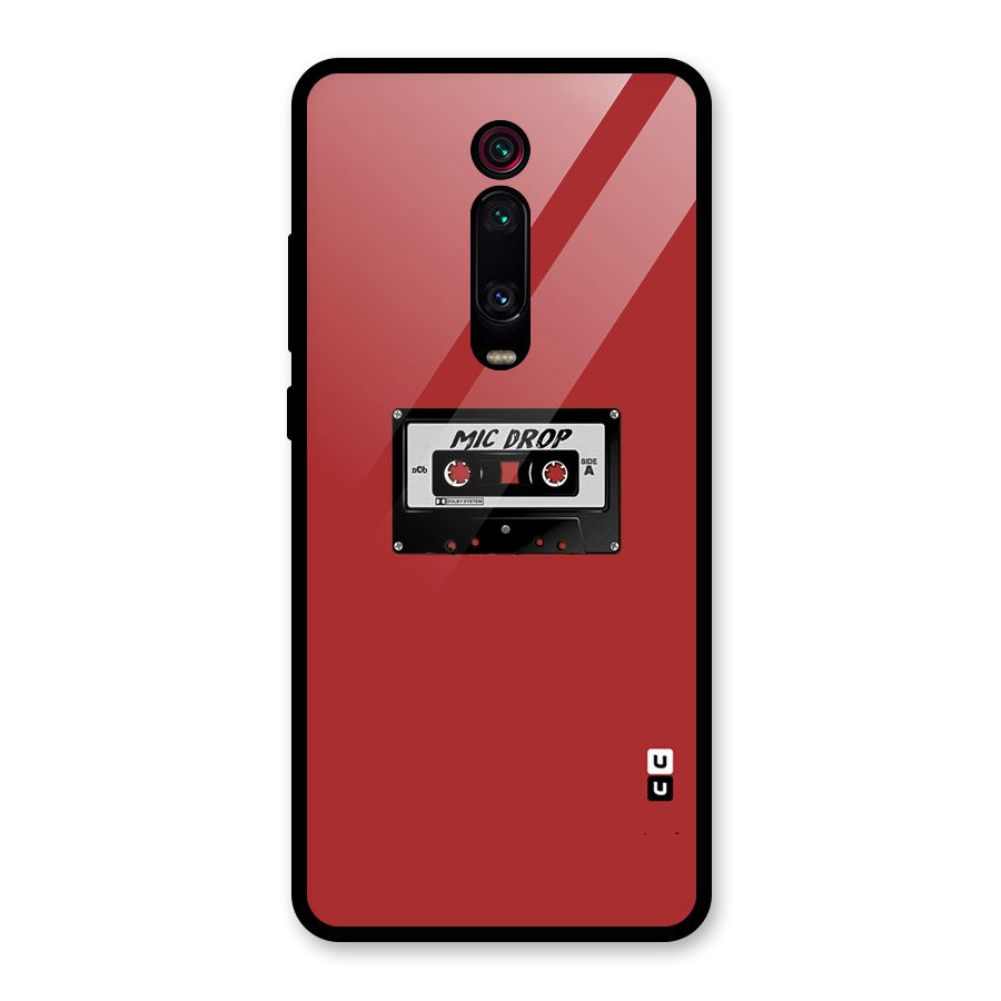 Mic Drop Cassette Minimalistic Glass Back Case for Redmi K20 Pro