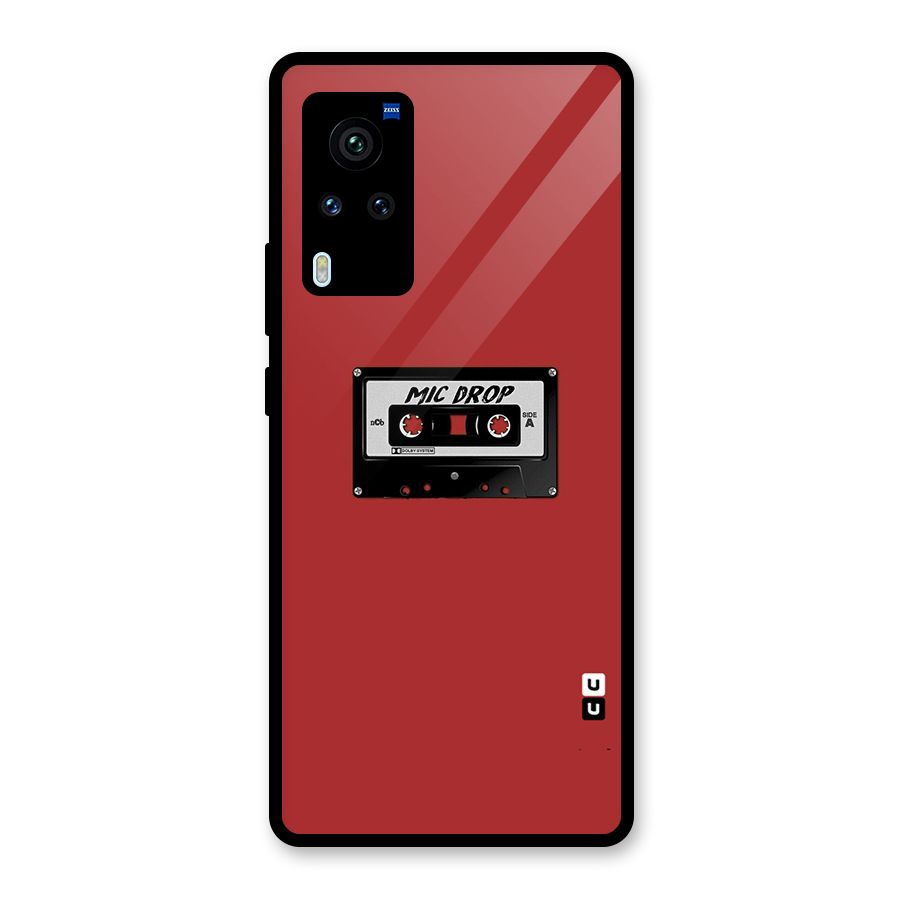 Mic Drop Cassette Minimalistic Glass Back Case for Vivo X60 Pro