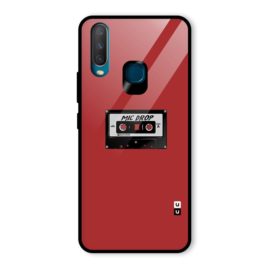 Mic Drop Cassette Minimalistic Glass Back Case for Vivo Y17