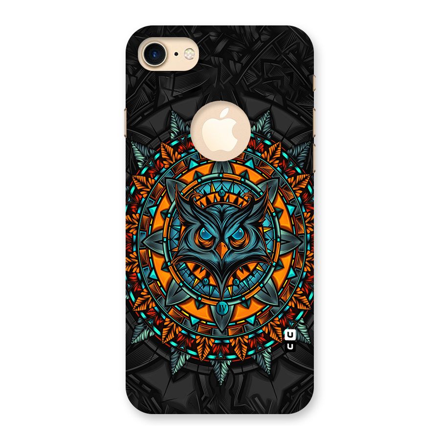 Mighty Owl Artwork Back Case for iPhone 8 Logo Cut