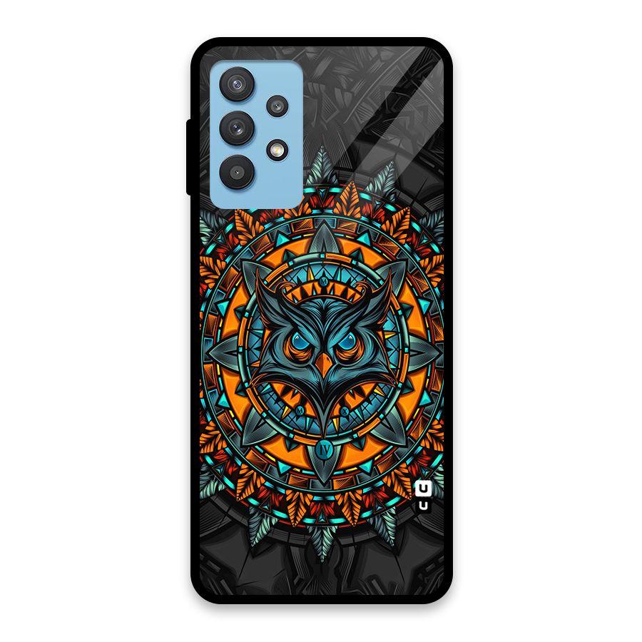 Mighty Owl Artwork Glass Back Case for Galaxy M32 5G