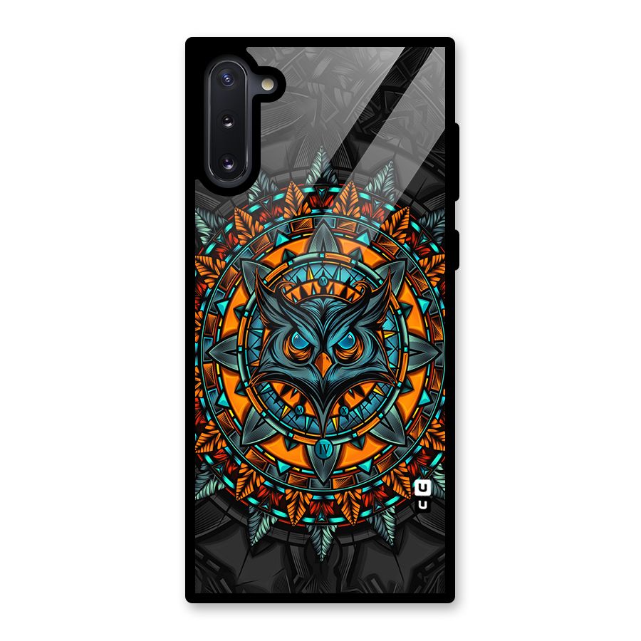 Mighty Owl Artwork Glass Back Case for Galaxy Note 10