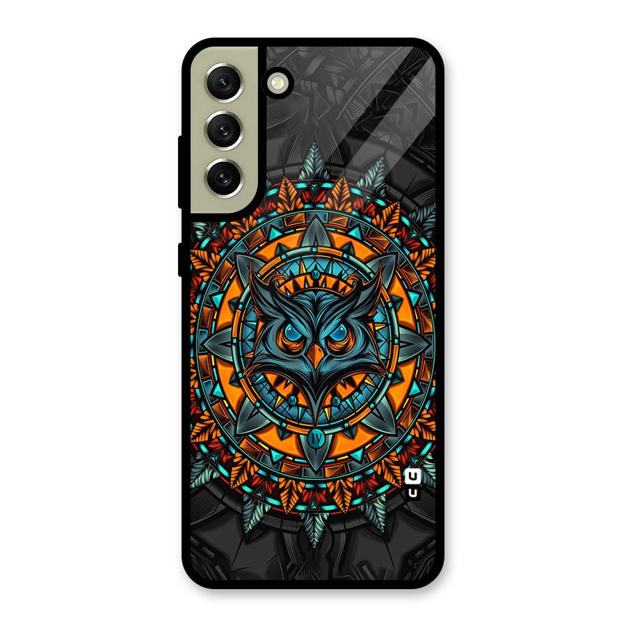 Mighty Owl Artwork Glass Back Case for Galaxy S21 FE 5G