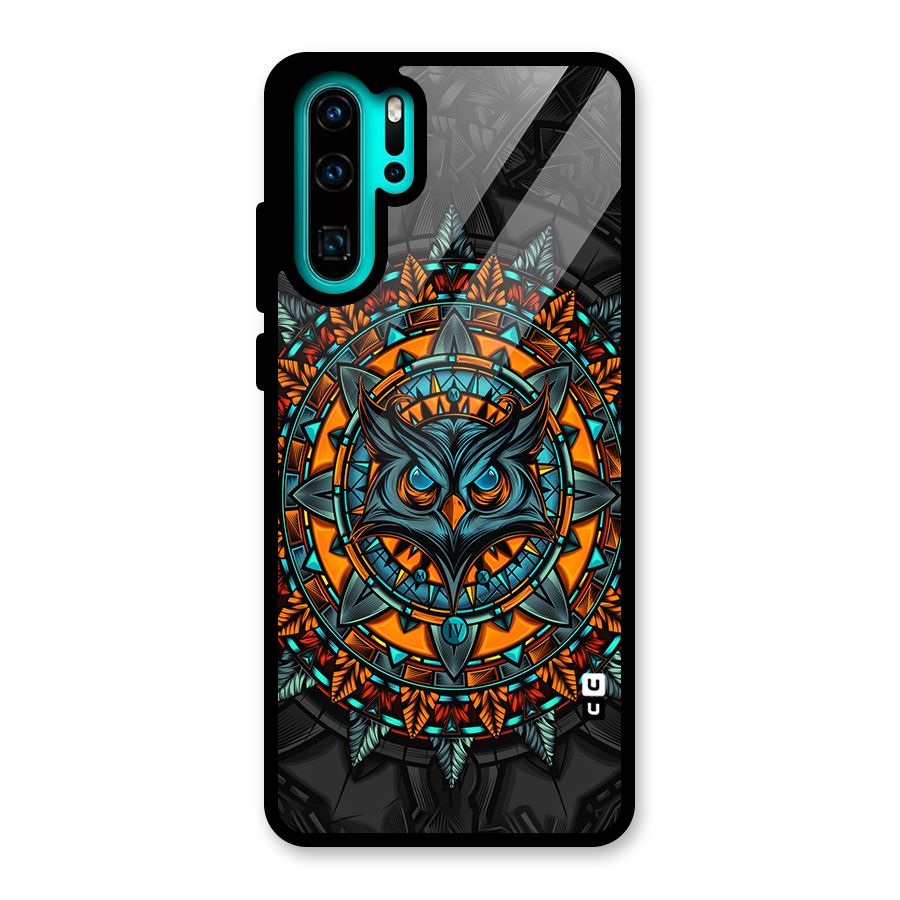 Mighty Owl Artwork Glass Back Case for Huawei P30 Pro