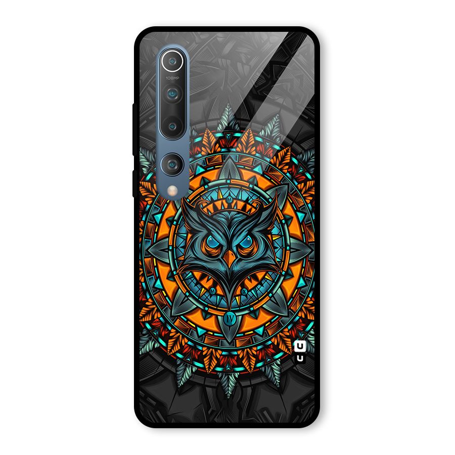 Mighty Owl Artwork Glass Back Case for Mi 10