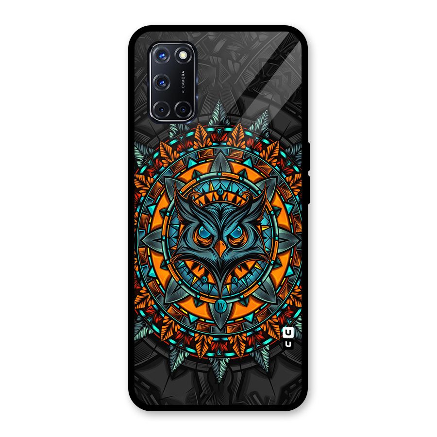 Mighty Owl Artwork Glass Back Case for Oppo A52