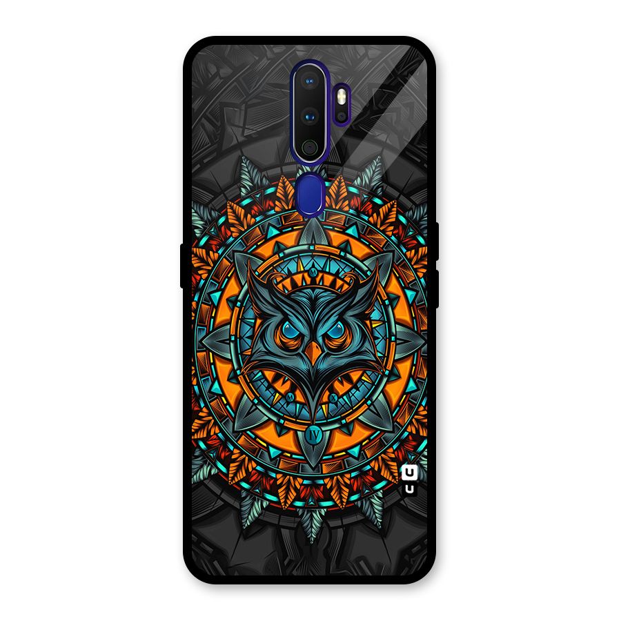 Mighty Owl Artwork Glass Back Case for Oppo A9 (2020)