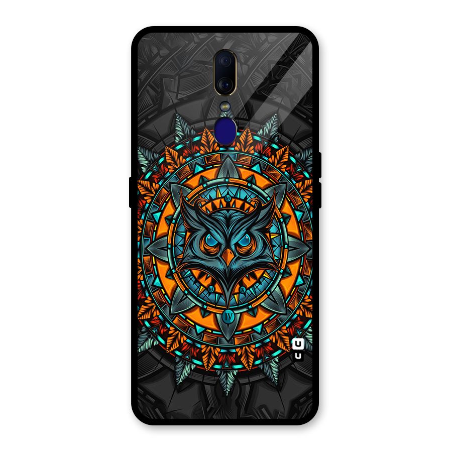 Mighty Owl Artwork Glass Back Case for Oppo F11