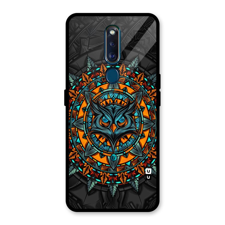 Mighty Owl Artwork Glass Back Case for Oppo F11 Pro