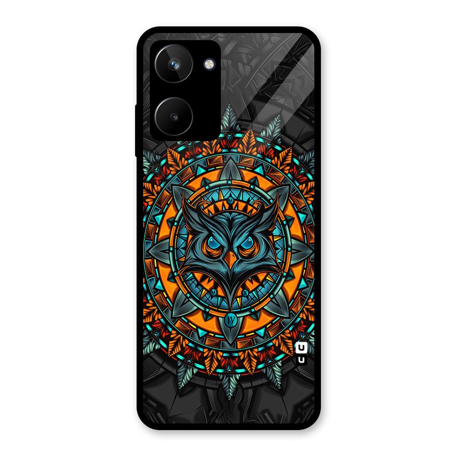 Mighty Owl Artwork Glass Back Case for Realme 10