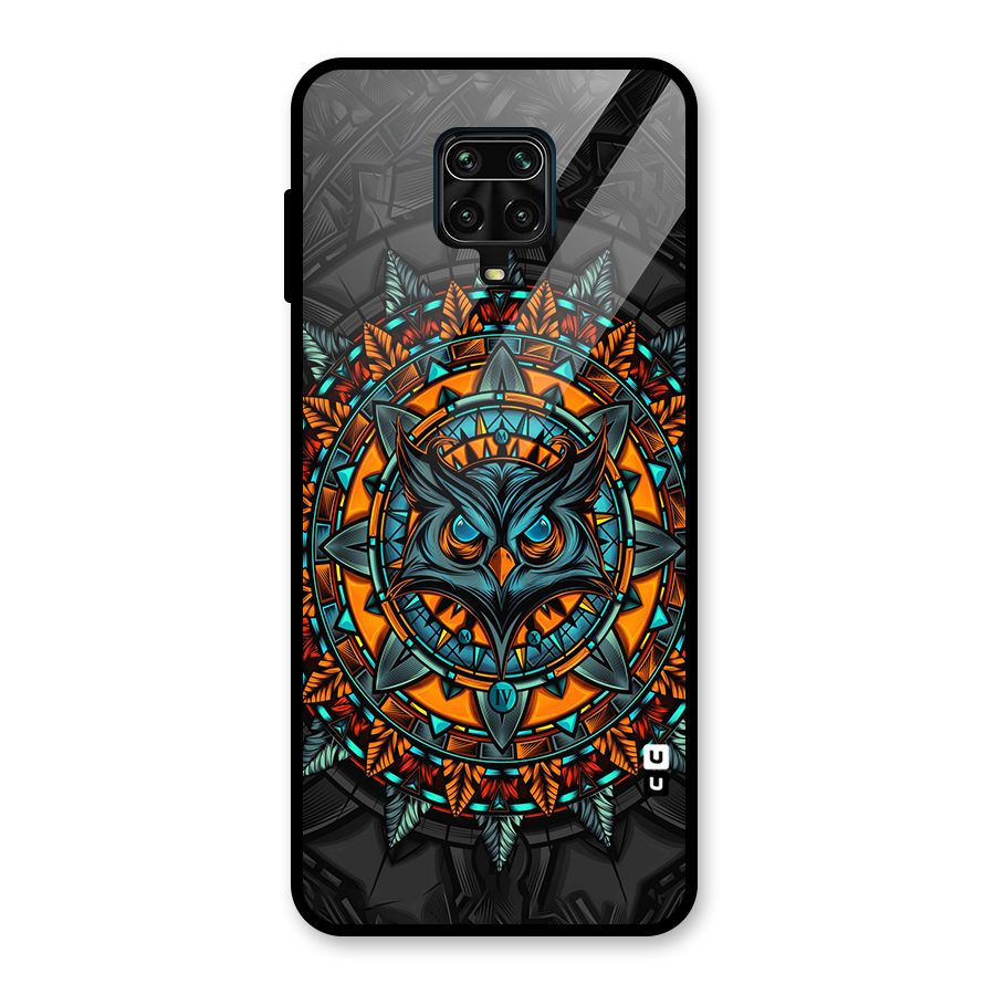 Mighty Owl Artwork Glass Back Case for Redmi Note 10 Lite
