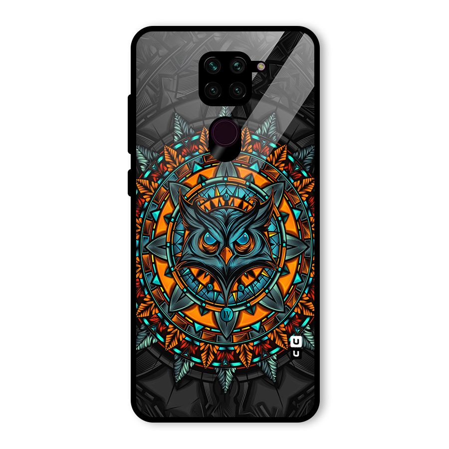 Mighty Owl Artwork Glass Back Case for Redmi Note 9
