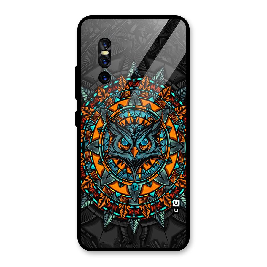 Mighty Owl Artwork Glass Back Case for Vivo V15 Pro