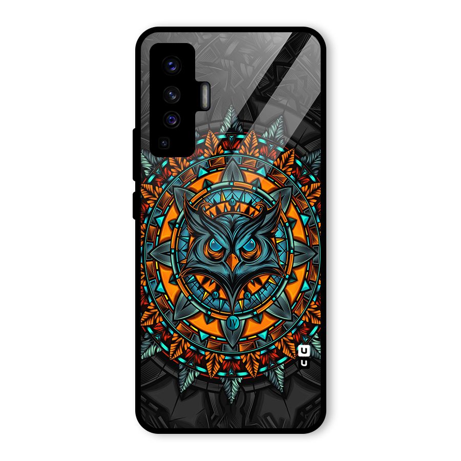 Mighty Owl Artwork Glass Back Case for Vivo X50