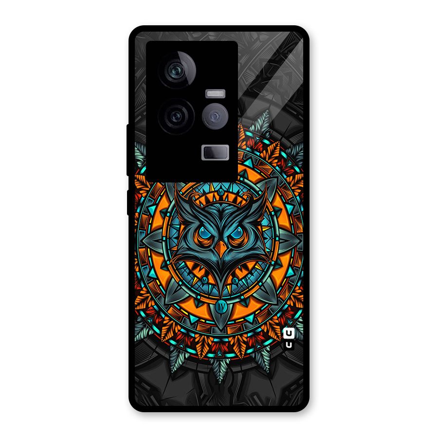 Mighty Owl Artwork Glass Back Case for Vivo iQOO 11 5G