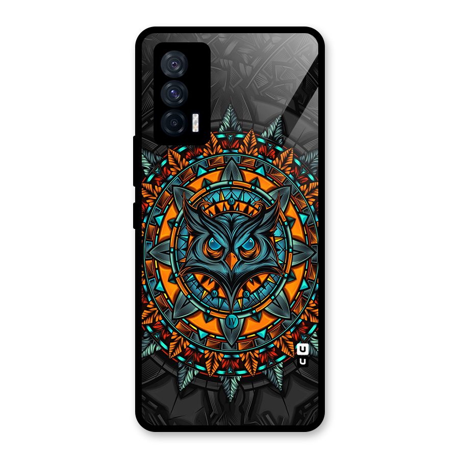 Mighty Owl Artwork Glass Back Case for Vivo iQOO 7 5G