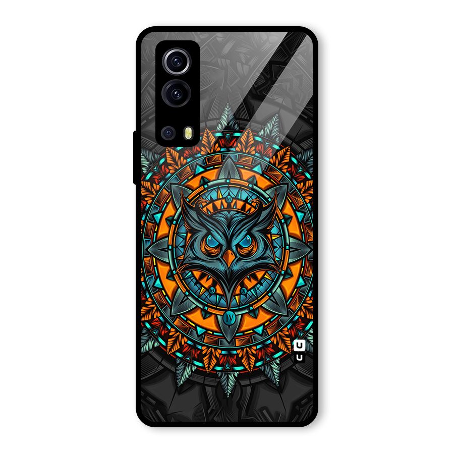 Mighty Owl Artwork Glass Back Case for Vivo iQOO Z3