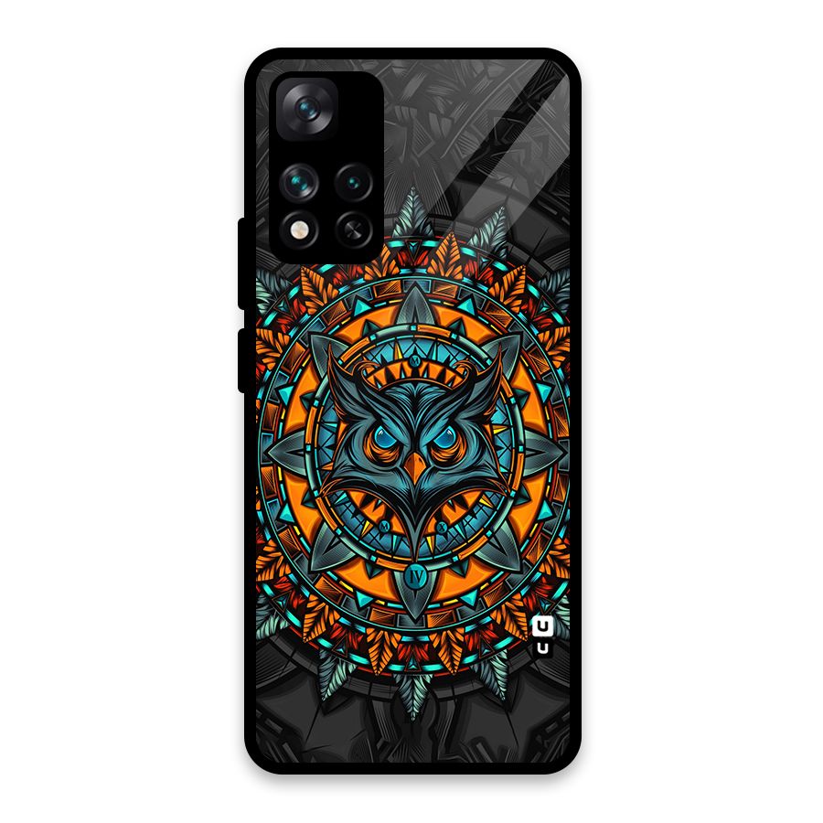 Mighty Owl Artwork Glass Back Case for Xiaomi 11i HyperCharge 5G