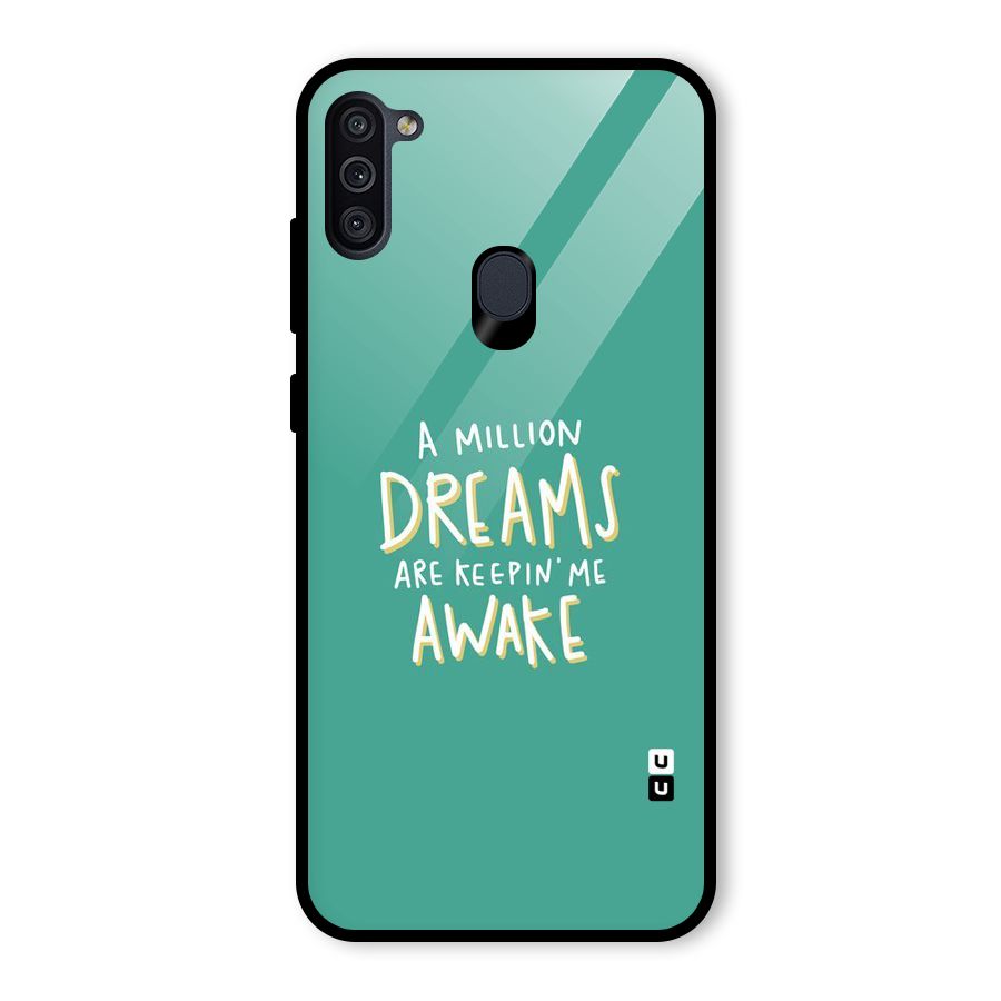 Million Dreams Glass Back Case for Galaxy M11
