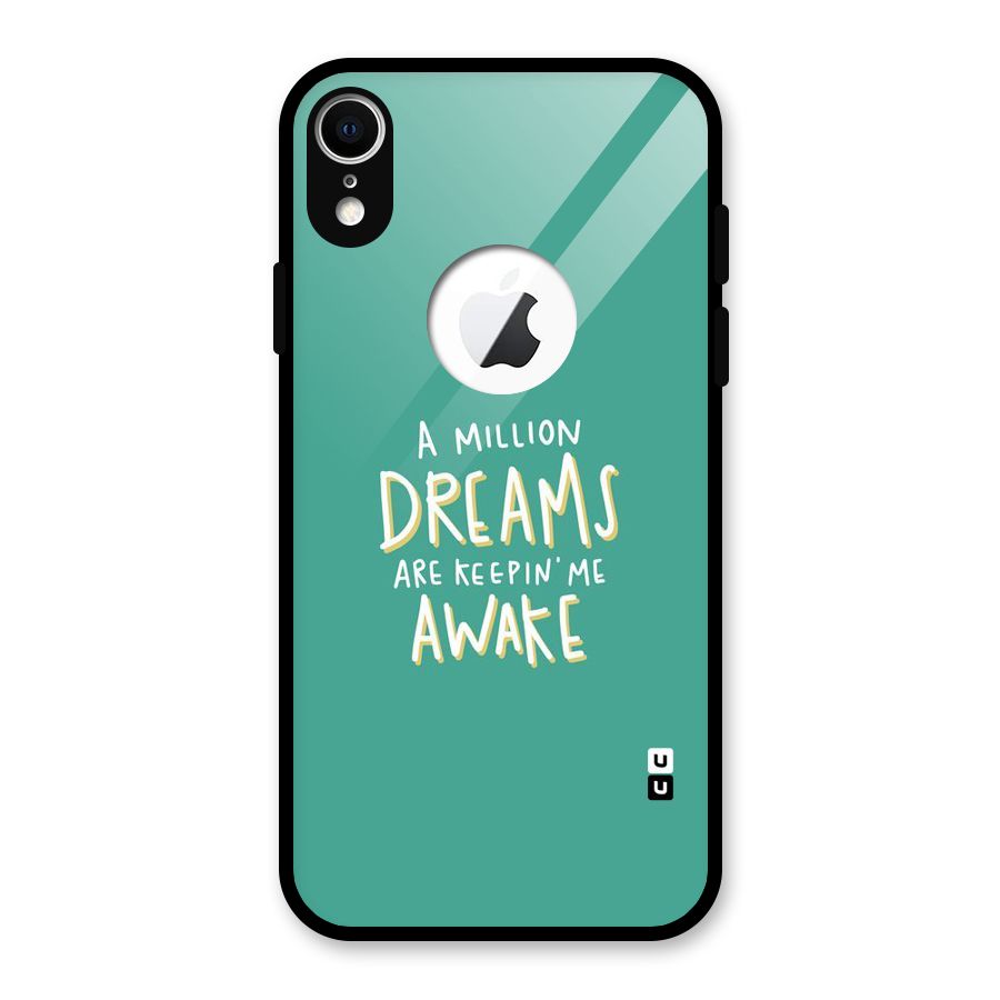 Million Dreams Glass Back Case for iPhone XR Logo Cut